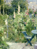 Roses Tremieres (Hollyhocks), 1884 (Oil on Canvas) Giclee Print