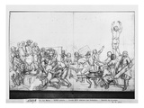 Louis Xiv Visiting the Gobelins Factory (Pierre Noire on Paper)