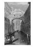 The Bridge of Signs, Venice, Engraved by Robert Wallis, 1829 (Engraving)