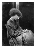Jane Morris, Posed by Dante Gabriel Rossetti, 1865 (Albumen Print)