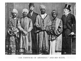 The Emperor of Abyssinia and His Suite', the Dreadnought Hoax, 7th February 1910 (B/W Photo)
