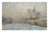 Quai De La Tournelle and Notre-Dame De Paris, 1909 (Oil on Canvas)