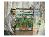 Eugene Manet (1834-92) on the Isle of Wight (Oil on Canvas) Giclee Print