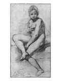 Seated Woman (Red Chalk on Paper)