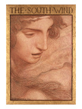 The Four Winds - the South Wind, 1903 (Coloured Chalks on Paper)