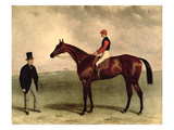 Gladiateur with Harry Grimshaw Up and His Owner, Count Frederic De Lagrange, 1865 (Oil on Canvas)