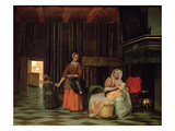 Woman with Infant, Serving Maid with Child