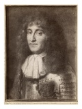 Portrait of a Man Wearing Armour (Pastel on Grey Beige Paper)