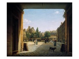 The Courtyard of the Institut De France, 1825-62 (Oil on Canvas)