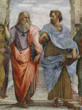 Aristotle and Plato: Detail of School of Athens, 1510-11 (Fresco) (Detail of 472)
