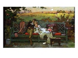The Honeymoon (Oil on Board)