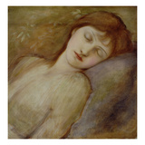 Study for the Sleeping Princess in 'The Briar Rose' Series, C.1881 (Oil on Canvas)