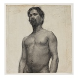 Study of a Negro Man. C.1891 (Charcoal and Pastel on Cream Laid Paper)