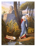 Moses Left Among the Flags