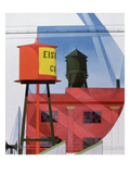 Buildings Abstraction, Lancaster, 1931 (Oil on Board)