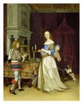A Lady at Her Toilet, C.1660 (Oil on Canvas)