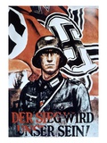 Victory Will Be Ours!', German WWII Poster by Zik, 1942 (Colour Litho)