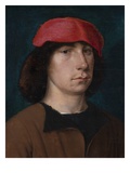 A Young Man in a Red Cap, C.1512 (Oil on Oak Panel)