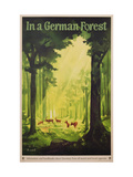 In a German Forest', Poster Advertising Tourism in Germany, C.1935 (Colour Litho)