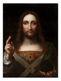 Cristo Salvator Mundi (Oil on Wood Panel)
