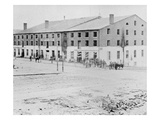 The Confederate Libby Prison for Prisoners of War at Richmond, Virginia (B/W Photo)