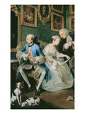 Marriage a La Mode: I - the Marriage Settlement, C.1743 (Oil on Canvas) (Detail of 62692)