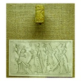 Cylinder Seal with Impression (Faience)