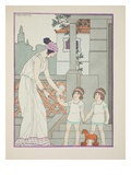 Identical Twins, Illustration from 'The Works of Hippocrates', 1934 (Colour Litho) Giclee Print