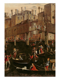Wooden Rialto Bridge, from the Miracle of the Relic of the True Cross, 1494 (Detail of 29232)