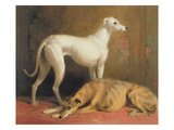 Deerhounds in an Interior