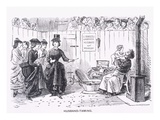 Husband-Taming, Almanack for '59, from 'Punch' Magazine, 1859 (Litho)