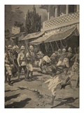 Rebellion in Bombay, Illustration from 'Le Petit Journal: Supplement Illustre', 1898 (Litho)