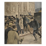 Emile Zola Outside the Courthouse