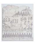 Assyrians Moving a Winged Bull on a Sledge, from 'Nineveh and its Remains'