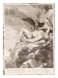 Prometheus Tortured by a Vulture, 1731 (Engraving)