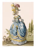 Back View of a Lady's Gown, Engraved by Voysard, Plate No.8