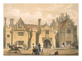 Joust Practice, Compton Wynyates, Warwick, Mid 1600S, from 'Architecture of the Middle Ages'