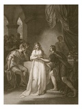 Vortigern and Rovena, Engraved by Delatre