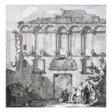 The Porta Aurea, from 'Ruins of the Palace of Emperor Diocletian at Spalatro in Dalmatia'