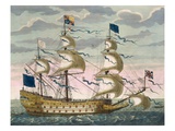 Royal (Flagship) of the English Fleet, Flying the Royal Standard, from 'Le Naptune Francois'