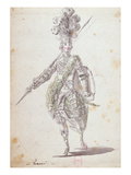 Costume for Rinaldo in the Opera 'Rinaldo and Armida' Performed in 1761