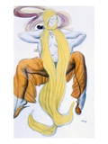 Costume Design for a Bacchic Dancer, from the Legend of Joseph, C.1914 (Colour Litho)