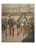 Colonel Henry and Lieutenant-Colonel Picquart Speaking before the Court of Assisses