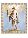 Apollo, Engraved by Francesco Bartolozzi, 1799 (Coloured Engraving)