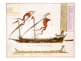 Types of Shipping: a Double-Masted Galley: Section Through, from 'Le Naptune Francois', C.1693-1700