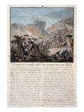 Combat Near Freiburg, 1643, Engraved by Jean Baptiste Morret (Fl.1790-1820), 1787 (Coloured Litho)