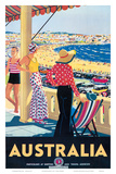 Australia Beach c.1929 Art Print