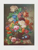 Flowers on a Marble Table