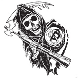 Sons of Anarchy WallJammer - Reaper with Sythe
