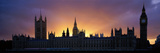 Sunset Houses of Parliament and Big Ben London England